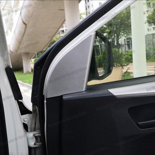 Car Front Window Triangle Panel Chrome Door Cover Decoration for Toyota Rav4 2014 2015 2016 2017 2018 2019 Xa40 Accessories