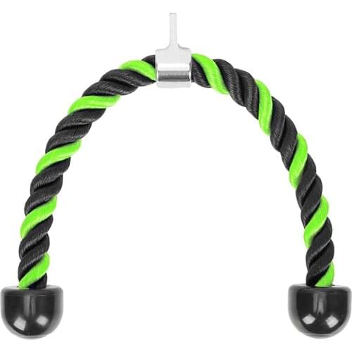NEW-Tricep Rope 36 Inch Fitness Attachment Cable Machine Pull Down Rope Cable Heavy Duty Coated Rope for Home Gym