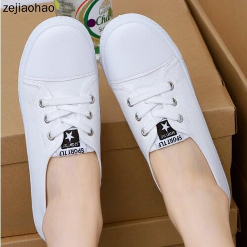 Zejiaohao Autumn Women Shoes Flats Causual Ladies Sports Shoes Fashion Canvas Slip On Light Breathable Female Sneakers sfx-Z2