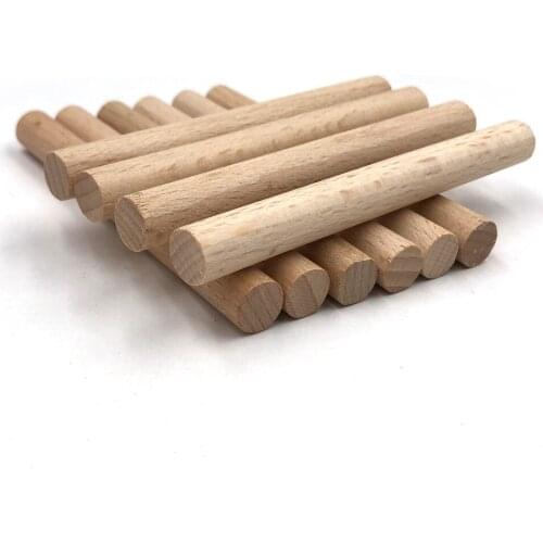 10pc Beech Wood Stick DIY Natural Wood Craft Wooden Pieces for Craft Wooden Decoration Toys for Kids Room Deco