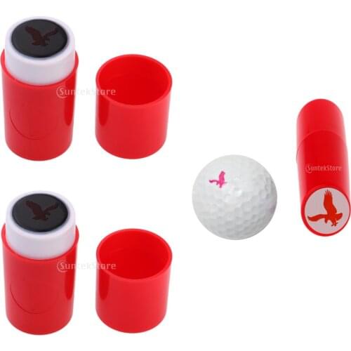 2pcs ABS Plastic Lightweight Golf Ball Stamper Golf Impression Eagle Shape Golf Ball Symbol Golf Ball Seal