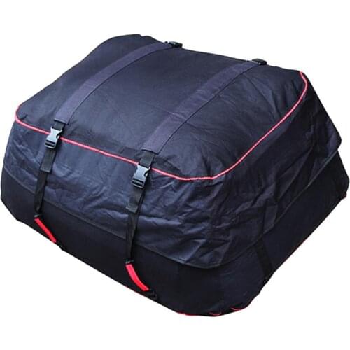 600D Oxford Car Cargo Roof Luggage Bag For SUV Carrier Storage Bag Travel Waterproof 220l Large-capacity Storage Bag