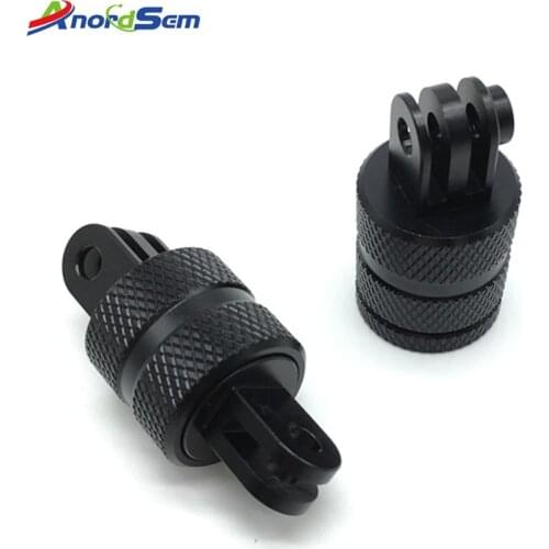 Anordsem Accessories for Gopro 360 Rotate Aluminum Mount Tripod Adapter For Gopro Hero7 6 5 3+ 4Session SJ5000 Xiaomiyi4k Camera