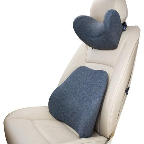 Auto Seat Head Neck Rest Pillow Neck Massage Car back Headrest cushion Vehicular Space Memory Pillow Accessories lumbar support