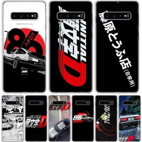 Amine INITIAL D AE86 Car Phone Case For Samsung Galaxy S10 S20 Ultra Lite Note 10 9 8 S9 S8 J4 J6 J8 Plus + Pro S7 Coque Capa