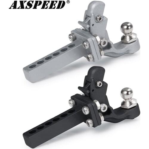 AXSPEED RC Car Metal Tow Hook Drop Hitch Receiver Trailer Hook for 1/10 RC Crawler Car Axial SCX10 TRX4 TRX6 D90 Upgrade Parts