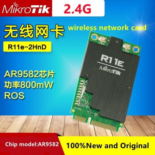 MikroTik R11e-2HnD ROS wireless network card 2.4GHz power 800mW Chip model AR9582 100%New and original