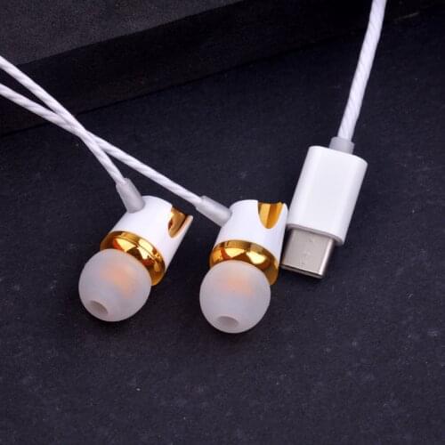 FFFAS USB-C Digital USB Type C Earphone Hifi Wire Control Type-C Jack Audio adapter For Letv 2 Pro max2 X520 X620 X820 pro3