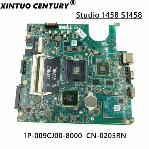 CN-0205RN 0205RN 205RN Laptop Motherboard For DELL Studio 1458 S1458 Notebook Mainboard 1P-009CJ00-8000 216-0774009 HM55