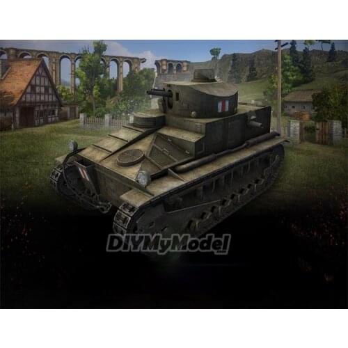 DIYMyModeI Wot tank world no.009_ Vickers medium mk.i tank DIY Handcraft Paper Model KIT Handmade Toy Puzzles Gift Movie props