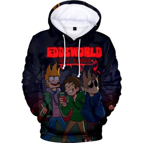 Eddsworld 3D Prints Hoodies Women Men Fashion Long Sleeve Hooded Sweatshirt Hot Sale Casual Streetwear Clothes