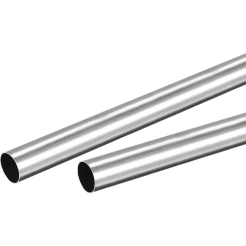 Uxcell 304 Stainless Steel Round Tube 9mm OD 0.2mm Wall Thickness 300mm Length 2 Pcs