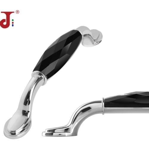 Furniture Crystal Handle Cabinet Hardware Drawer Handle Pull Hole Centers 5.03/3.78-inch Silver Crystal Handles For Funiture