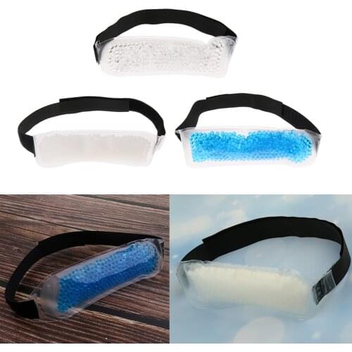 Reusable Gel Beads Cold Hot Compress Headaches Ice Pack Wrap Non Toxic Latex Free BPA Free for Headaches Sports Muscle Pain