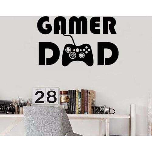 Gamer Wall Decal PS4 Game Controller Video Wall Decals Personalised For Boy Bedroom Playroom Vinyl Removable Wall Stickers S134
