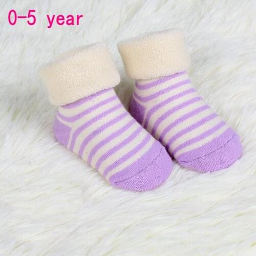 6 pairs / lot 6 colors autumn/winter 100% cotton children socks 0-5 year baby socks kids socks for girls boys