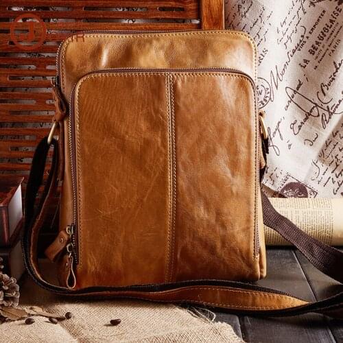 GROJITOO New leather mens bag high quality Shoulder Bag for man Messenger Bag casual fashion top leather mens bag