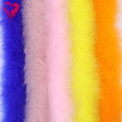 Marabou Feathers Boa Shawl Fluffy Feather Boa Dyed Colorful Wedding Party Decorative Plumes 20-22 Grams/1 PCS