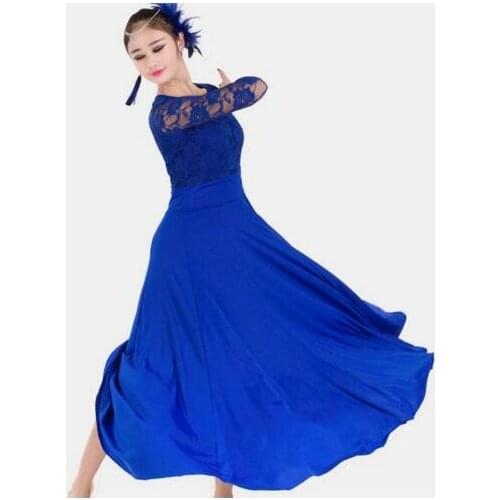 7 colors big wing blue ballroom dance dress for ballroom dancing waltz tango Spanish flamenco dress standard ballroom dress