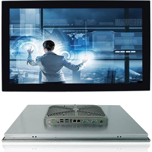Easy installation industrial computer 21.5 inch core i3 6100U 2.3GHz embedded capacitive touch