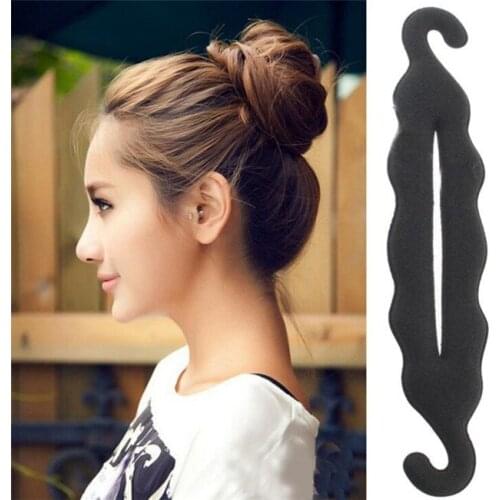 1000pcs!24cm High Quality Women Girl Magic Foam Sponge Hairdisk Donut Quick Messy Bun Updo Headwear Hair Device Hair Accessories