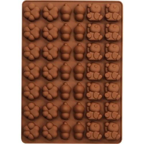 42 Cavity Mini Panda Cat Claw Silicone Mold Chocolate Molds Candy Cookie Baking Moulds Fondant Mould Cake Decorating Tools K727