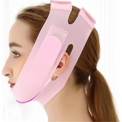 Silicone Face Slimming Bandage V Line Face Shaper Women Chin Cheek Lift Up Belt Facial Massager Strap Skin Care Beauty Tools