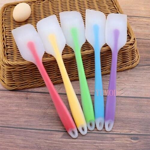 Silicone Cream Baking Scraper Non Stick Butter Spatula Nylon Chocolate Spreader Smoother Heat Resistant Kitchen Pastry Tools