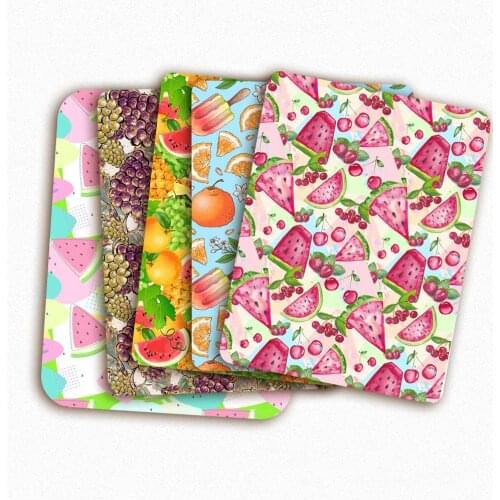 Polyester Cotton Fabrics By Half The Meter Fruits Watermelon Printed Fabric For Sewing Patchwork For Needlework 45*145 cm 1 pc