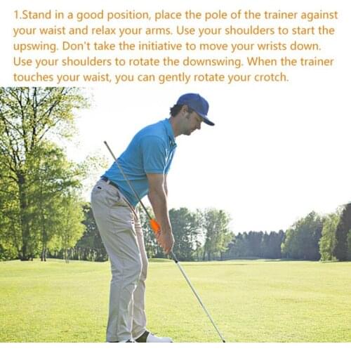 Men Children Outdoor Golf Swing Trainer Beginner Gesture Alignment Correction Training Aids