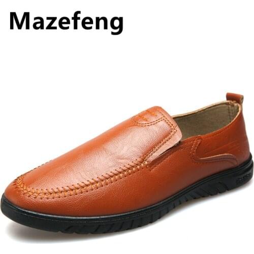 Patent Leather Men Casual Shoes 2021 Spring Autumn Breathable Mens Loafers Fashion Slip-On Soft Driving Shoes Zapatillas Hombre