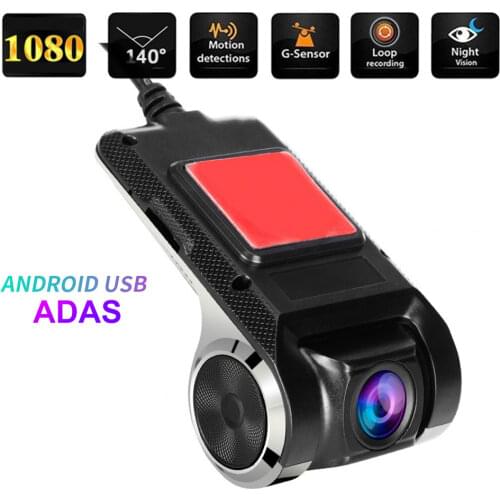 Full HD 1080P ADAS USB Dash Cam Car DVR Android Dash Camera DVR Loop Recording Car DashCam Night Vision Video Recorder