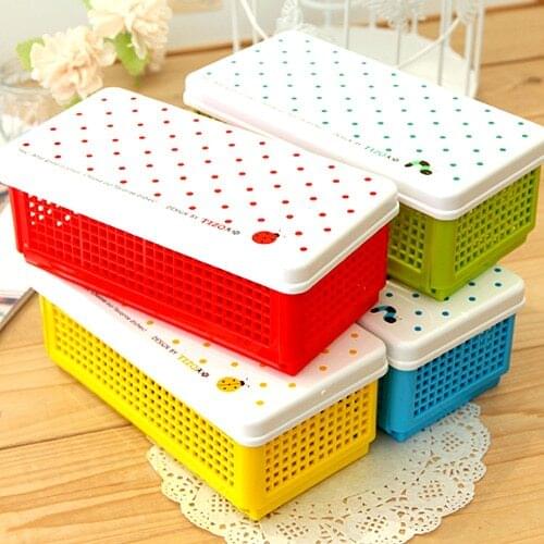 Storage box finishing multi purpose storage box pencil box folding storage box pencil case