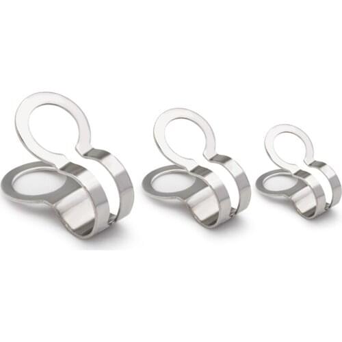 Stainless Steel Wave Bead Chain Clasp Pig Bone Buckle Round Beads Ring Flat Buckles DIY Necklace Jewelry Bracelet Finding Craft