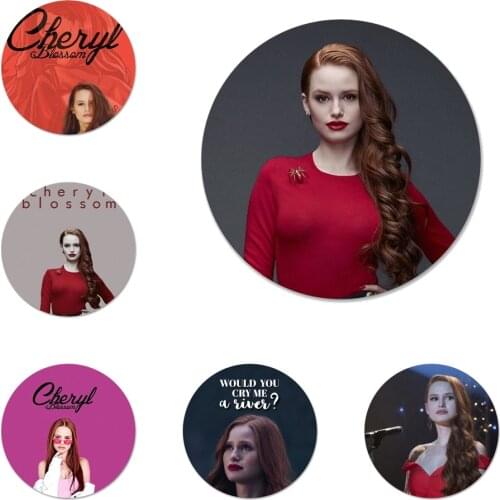 58mm tv riverdale cheryl blossom Icons Pins Badge Decoration Brooches Metal Badges For Clothes Backpack Decoration