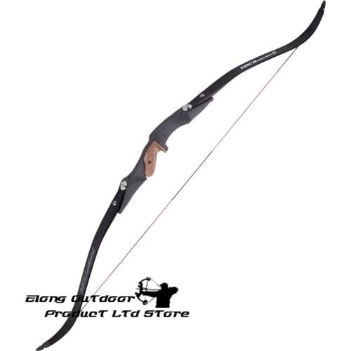 1X Recurve Bow 17" Riser ILF 60" 40 45 50LBS Archery Bow Take Down Bows Hunting Shooting Free Shipping
