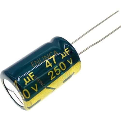 12pcs/lot 250v 47uf 13*20 20% RADIAL aluminum electrolytic capacitor 47000NF 20