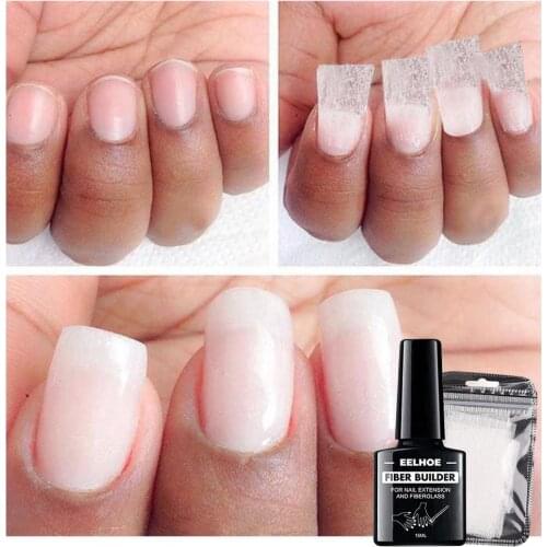 15ml 10pcs Nail Extension Gel Nail Extension Fiber Fiber 15ml Wrap Gel Nails Nail Tool Silk With Builder Art Glass Glue Sti Y2Q2