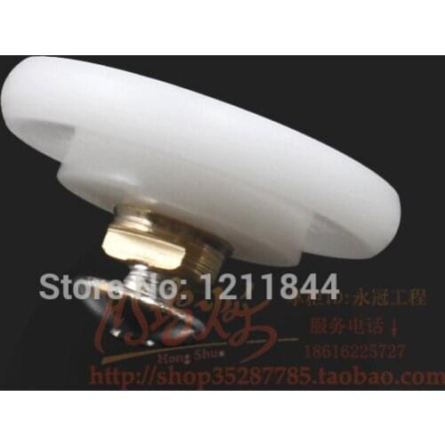 20pcs 25.83mm old shower room pulley roller single wheel for arc simple integral bathroom glass sliding door nylon