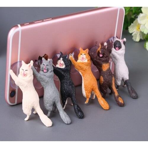 Cute Cat Mobile Phones Holder Stand Bracket Base Phone Tablets Holder Support Desk Decoration for iPhone XiaoMi Huawei for iPad