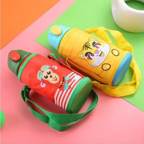 Children Cartoon Insulate Cup Kids Thermos Strainer Coffee Water Bottle Cup Stainless Steel Thermal Bottle Vacuum Flask Mug