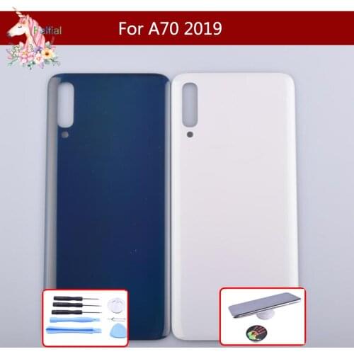 For Samsung Galaxy A70 A705 SM-A705F SM-A7050 Housing Battery Door Rear Back Glass Cover Case Chassis Shell A70 A705 Replacement