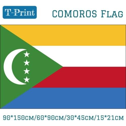 The Federal And Islamic Republic Of The Comoros Flag 60*90cm 90*150cm 15*21cm For Event Office Home decoration 30*45cm Car Flag