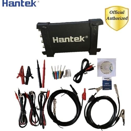 Hantek 6204BE Automotive Digital Oscilloscope 4 Channels 200Mhz Handheld Portable Oscilloscopes USB PC Osciloscopio Diagnostics