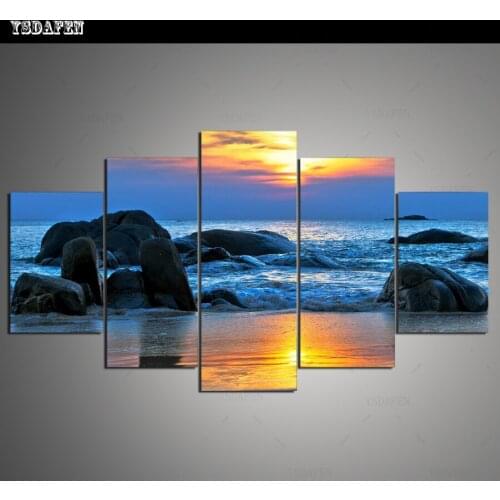 HD Printed Painting Canvas Printing Seascape painting Room decor print poster picture canvas Framed Art HG-070