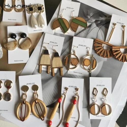 Этнические серьги HuanZhi China At AliExpress