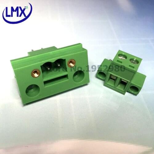 20 Set 5.08MM Pitch PCB Pluggable Terminal Blocks Connector 2/3/4/5/6/7/8/9/10/11/12P Straight Pin KF2EDGK-5.08 RoHS with Ears