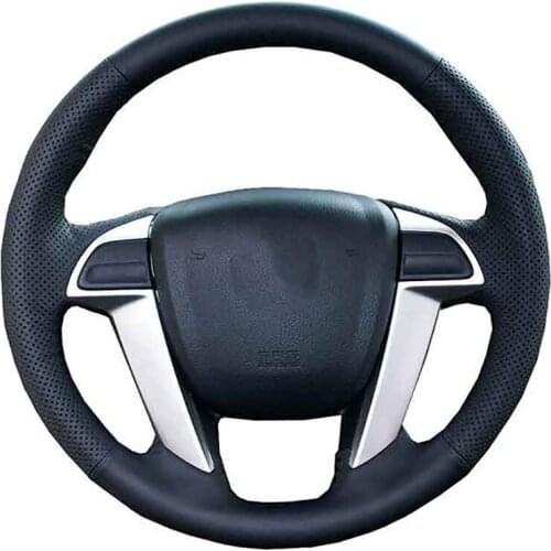 Custom Car Steering Wheel Cover For Honda Accord 8 2008-2013 Odyssey 2011-2014 Pilot 2012-2015 Leather Braid For Steering Wheel