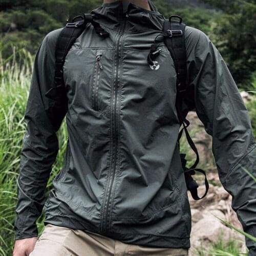 Summer Couple Ultra-thin Outdoor Quick Drying Elastic Skin Coat Sunscreen Camping Hiking Trekking Windbreaker Men Tactical Shirt
