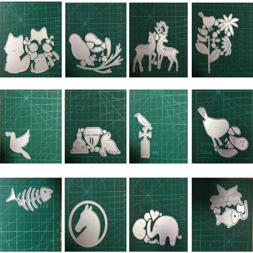 Animal Metal Cutting Dies Mould Scrapbook Dies for Greet Card Making Cut Paper Craft 2021 New